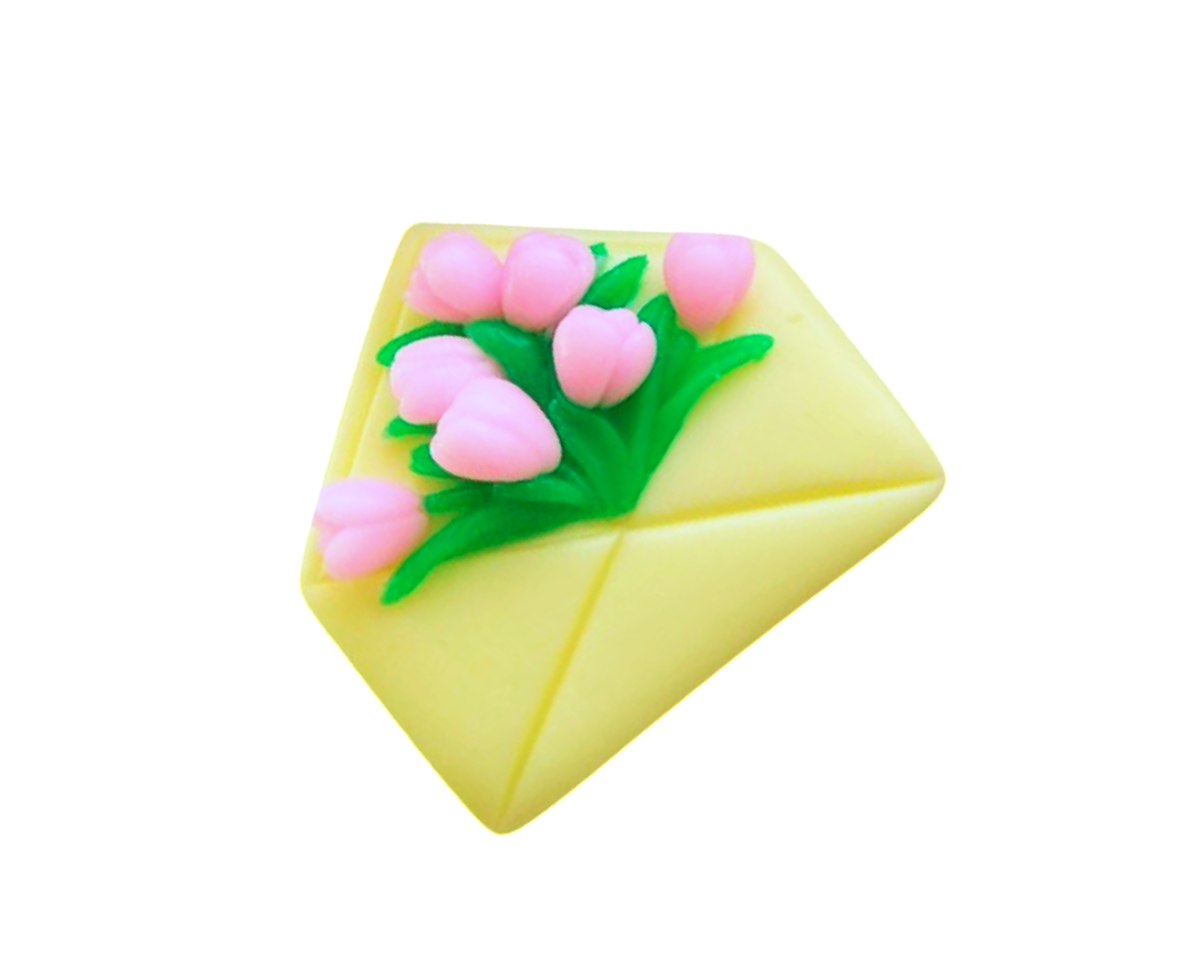 Мыло сувенирное ароматизированное Конверт с тюльпанами 70 г