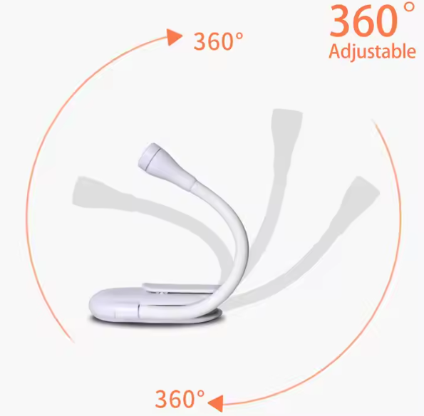 Лампа-фонарик на прищепке для чтения книг LJC-182 3 Вт Черный (2120678) - фото 6 Лампа-фонарик на прищепке для чтения книг LJC-182 3 Вт Черный (2120678) - фото 6