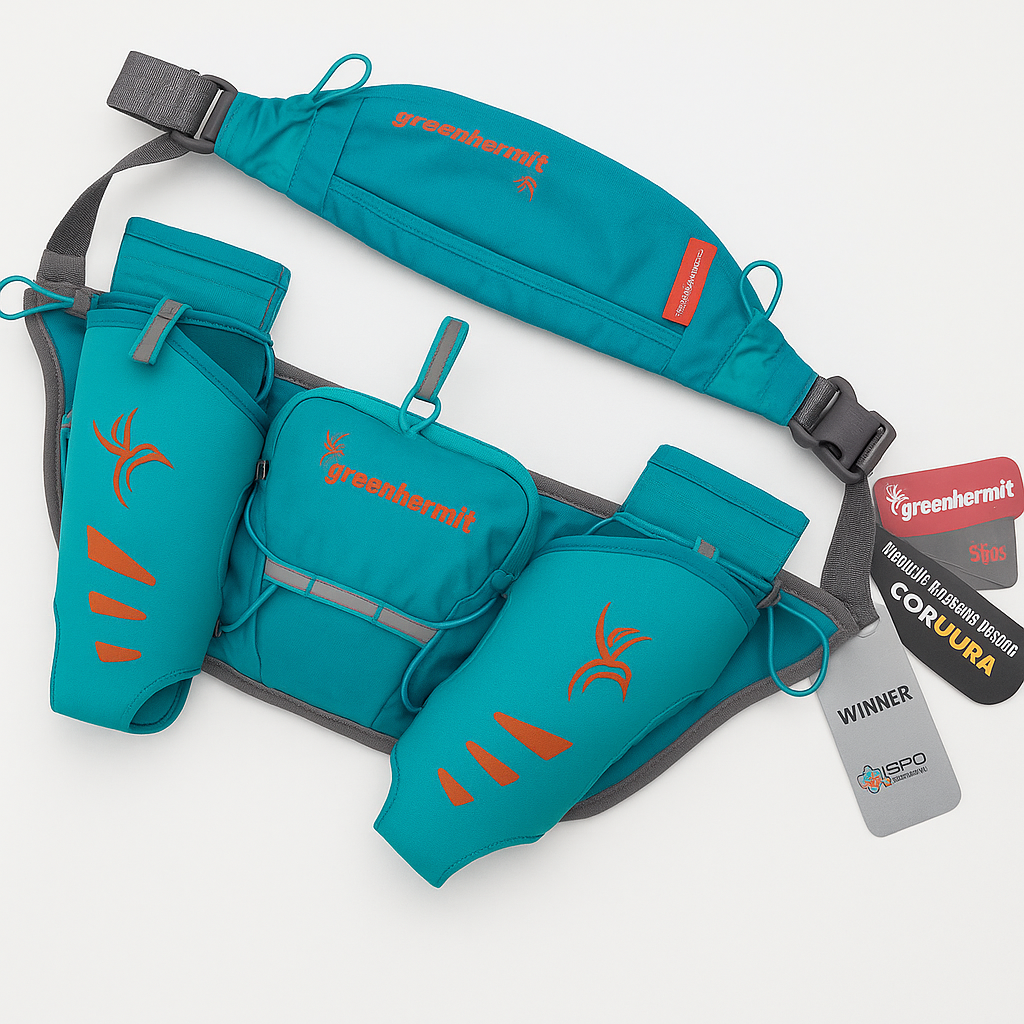 Сумка для тренировок Green Hermit с 2 бутылками по 500 мл Cavalry 1000 Blue (545182)