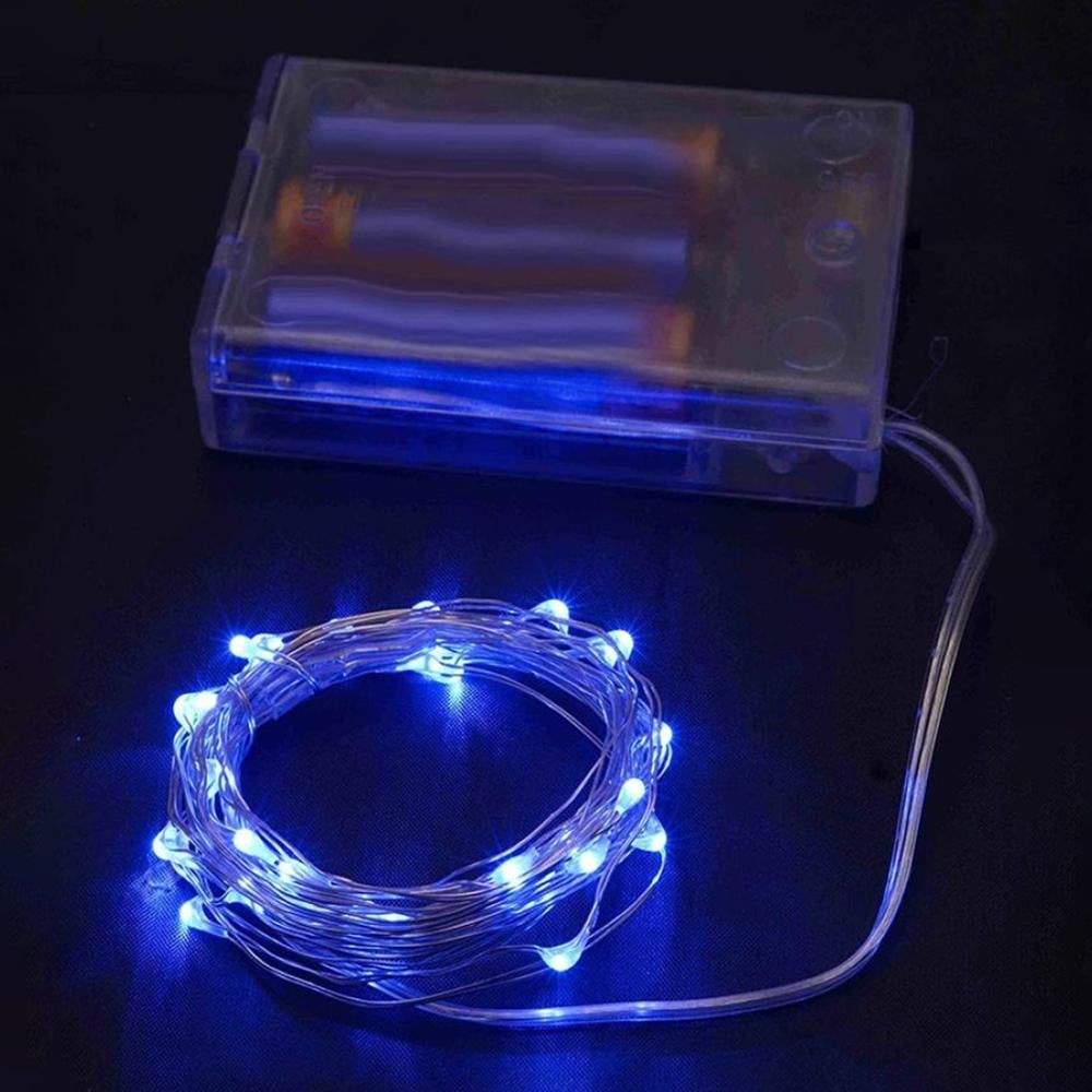 Гірлянда світлодіодна Роса на батарейках 3 м статичний режим 30 LED IP44 Синій