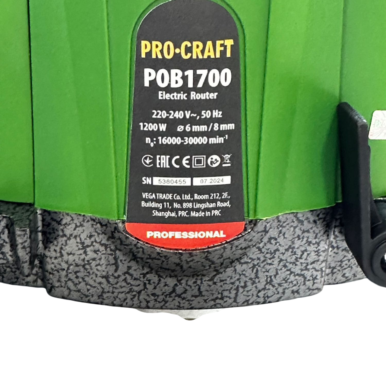 Фрезер ручний електричний ProCraft POB-1700 (017003) - фото 5 Фрезер ручний електричний ProCraft POB-1700 (017003) - фото 5