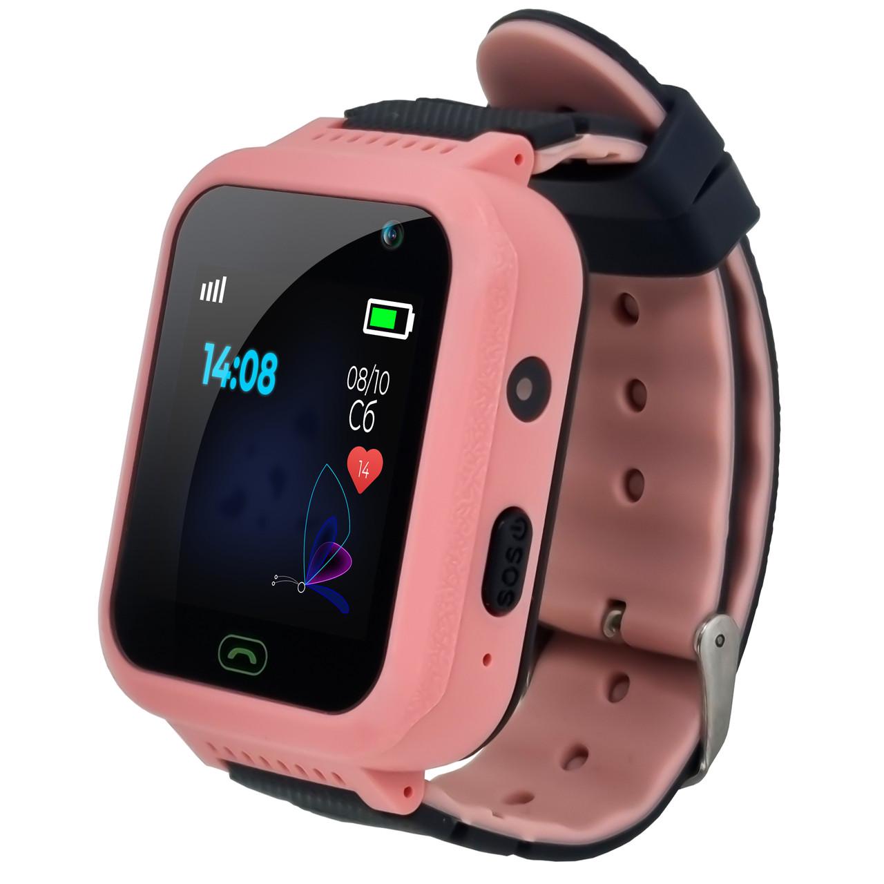 Смарт-годинник JETIX DF22 Light Edition GPS водонепроникний з телефоном і камерою Pink (8927353)