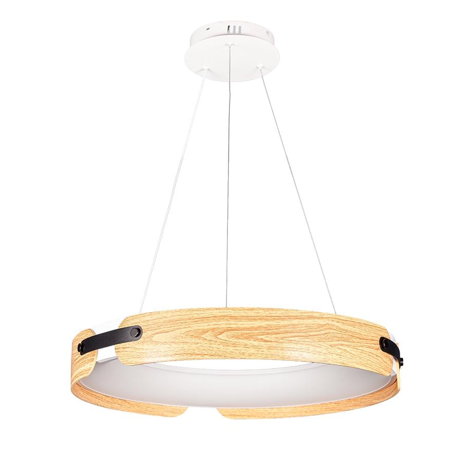 Люстра подвесная светодиодная кольцо Levistella 781P3958 580 LWD Белый/Светлое дерево Люстра подвесная светодиодная кольцо Levistella 781P3958 580 LWD Белый/Светлое дерево