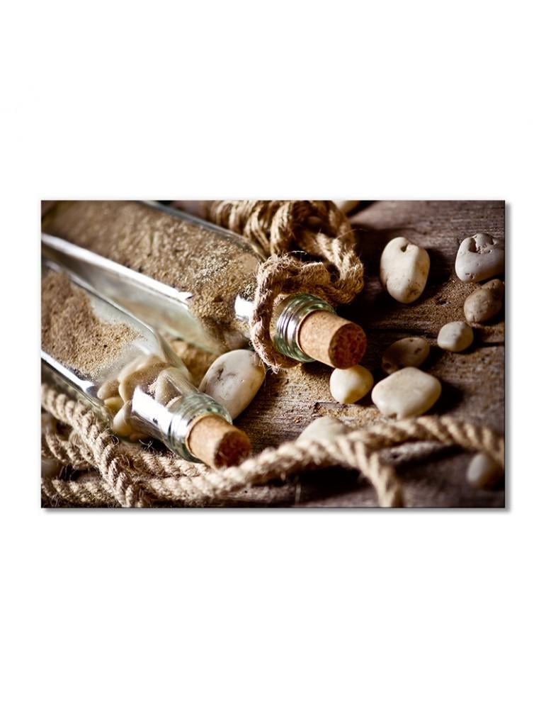 Картина модульная Песок в бутылках и камешки 1 модуль 30х45 см