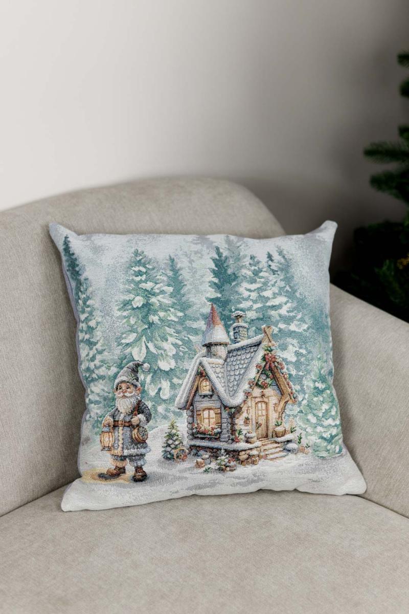Наволочка гобеленовая Сказочные гномы-2 (Домик) 45х45 см (038483) - фото 4 Наволочка гобеленовая Сказочные гномы-2 (Домик) 45х45 см (038483) - фото 4