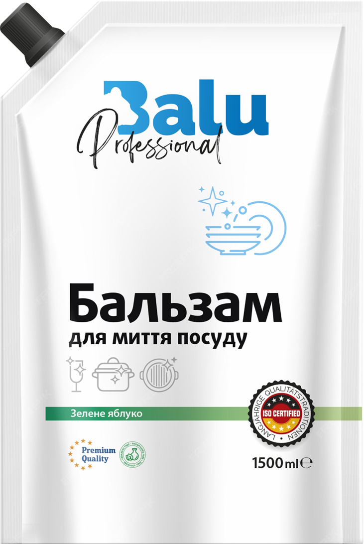 Бальзам для мытья посуды Balu Зеленое яблоко 1,5 л (00000014719)