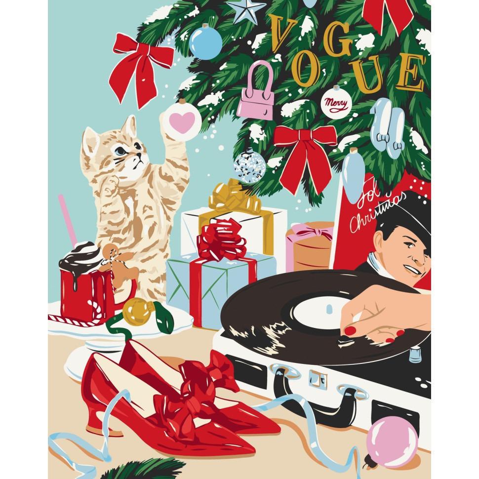 Картина по номерам Brushme Новогодний вайб 40x50 см Разноцветный (PM-194-K-1283)