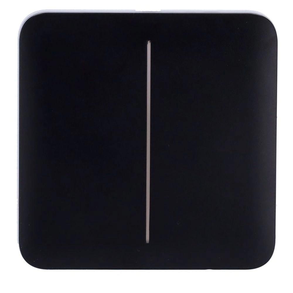 Кнопка двухклавишного выключателя Ajax SoloButton/55 Black (00000055953)