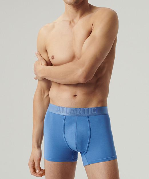Трусы-боксеры мужские Atlantic MH-1201 микромодал L Голубой (27565722) - фото 1 Трусы-боксеры мужские Atlantic MH-1201 микромодал L Голубой (27565722) - фото 1