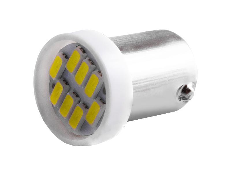 Автомобильная лампа светодиодная LEDUA BA9S-3014-8 SMD 12V Белый (2723)