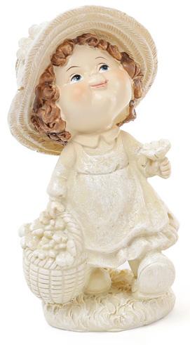 Статуэтка декоративная Девочка с корзинкой 15,3 см (BD-887-302-PA)