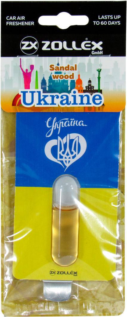 Ароматизатор для авто Zollex Ukraine Sandal Wood рідкий 5 мл (0307953)
