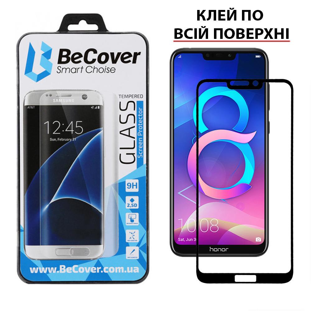 Защитное стекло BeCover для Honor 8c Black (703671) - фото 6