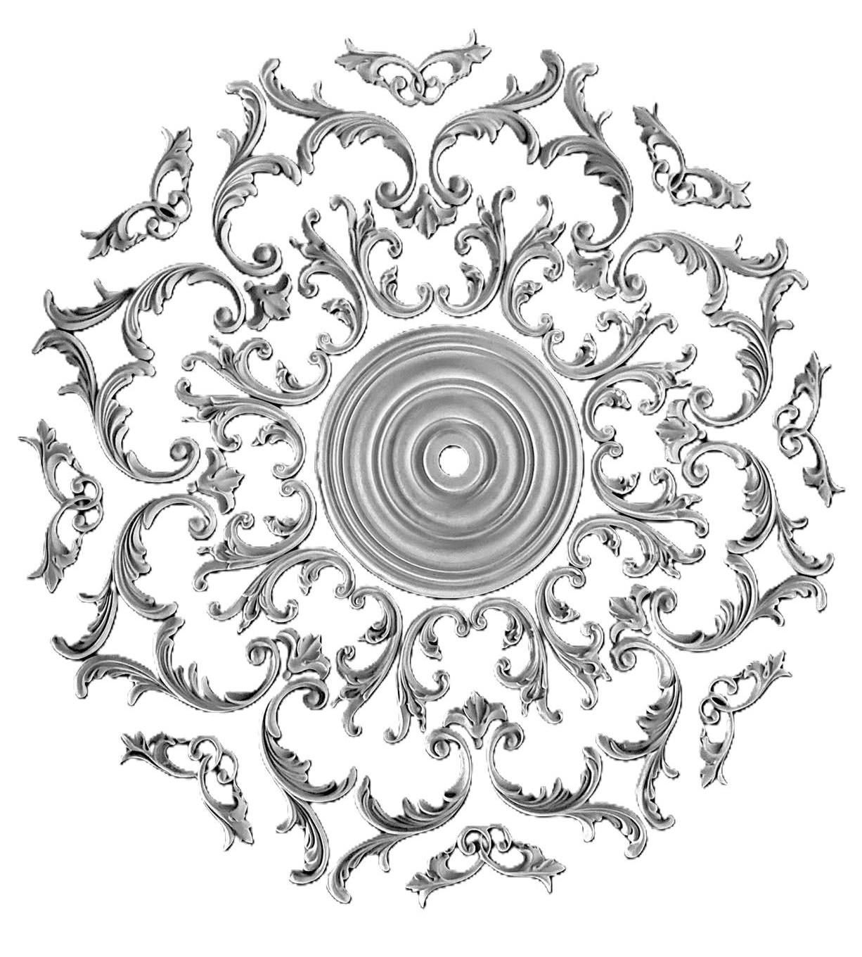 Розетка гипсовая наборная Р-9 (9682)