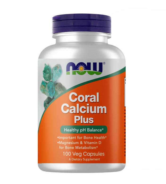 Мікроелемент Кальцій NOW Foods Coral Calcium Plus 100 Veg Caps