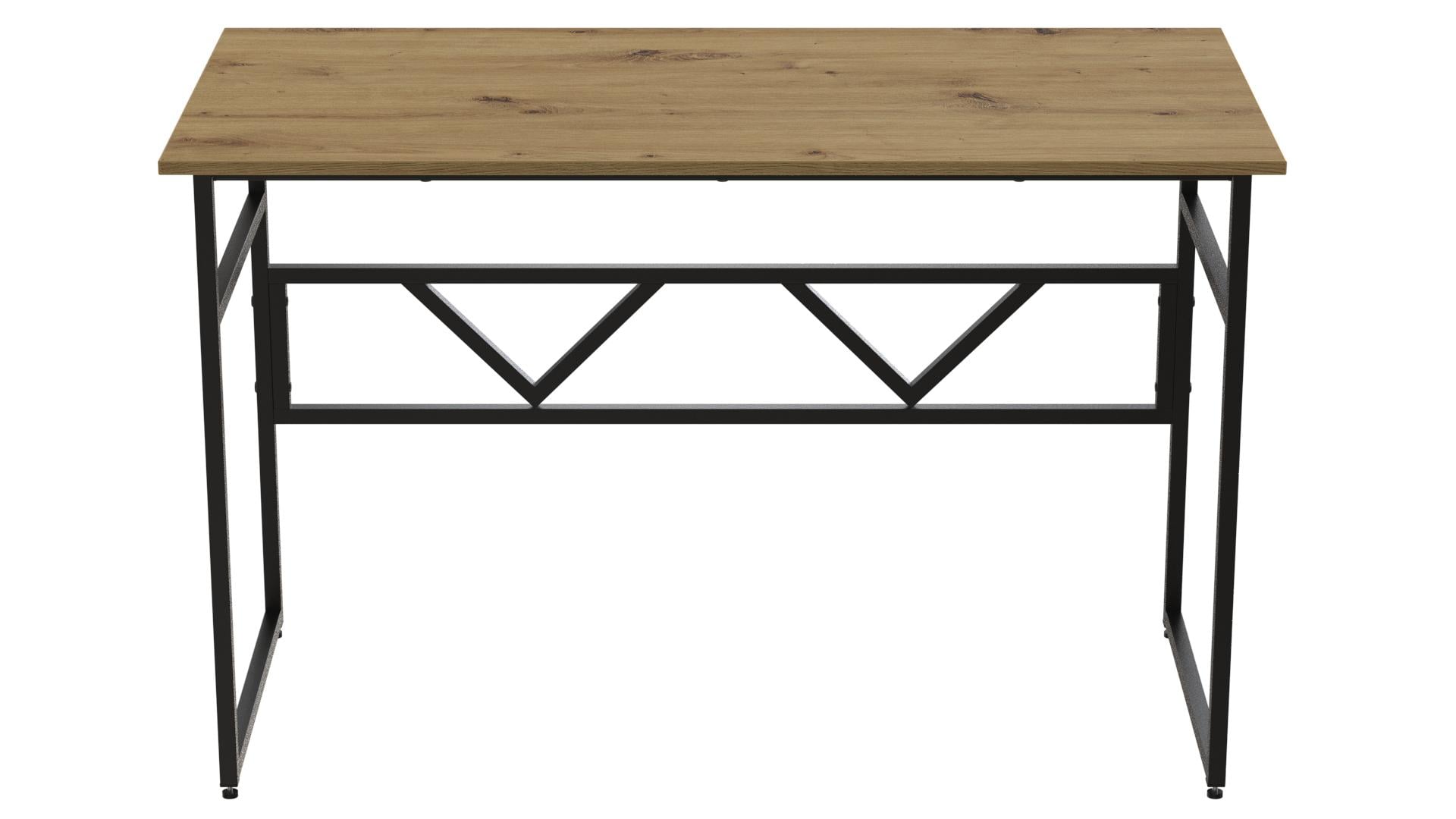 Комп'ютерний стіл Ferrum-decor РаянДСП 16 мм 75x120x60 Чорний/Дуб Артизан (FRD-107076)