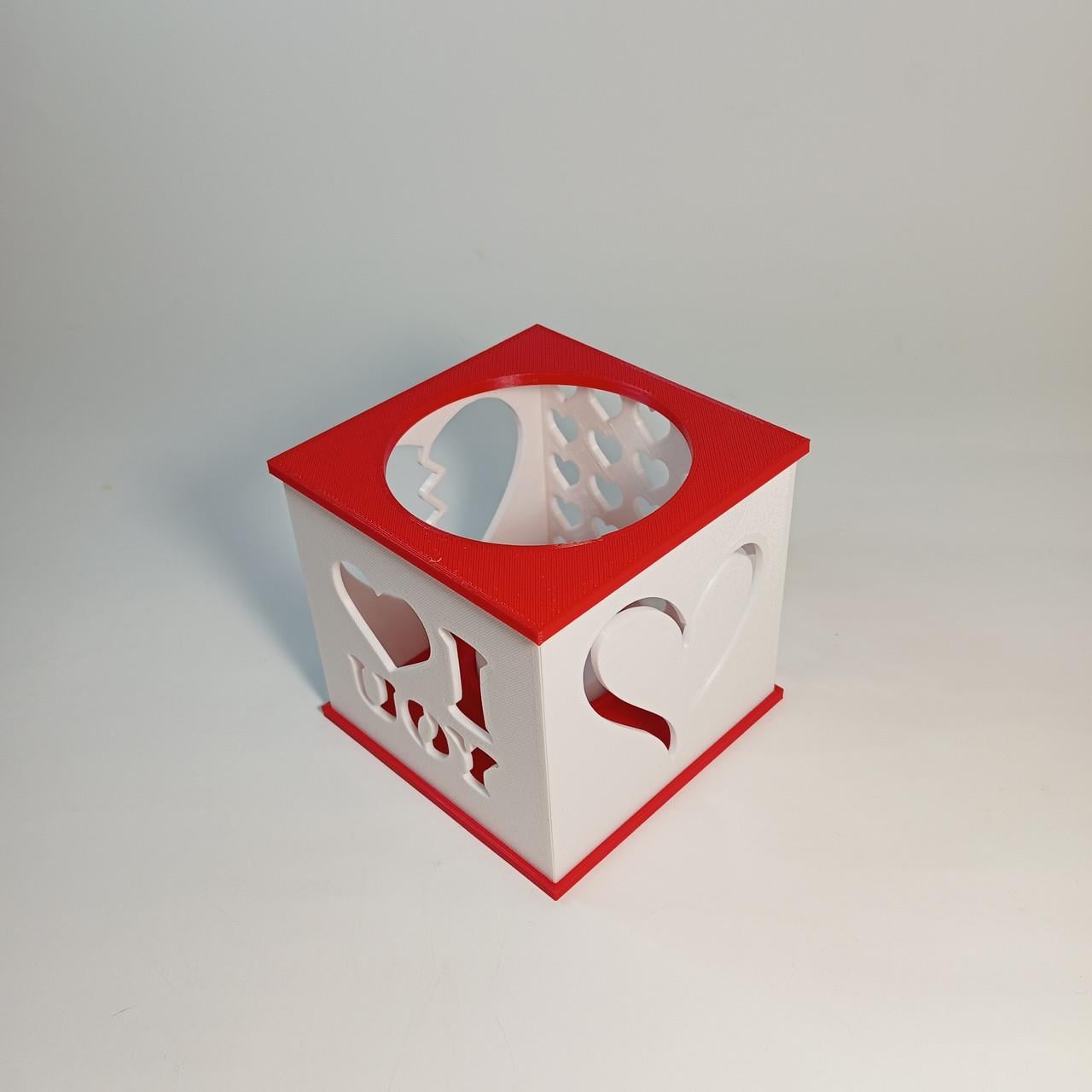 Романтический LED-фонарь Valentine's Day Romantic 10 см 3D-печать