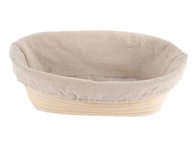 Кошик ротанговий для вистоювання хліба овальний 0,4 кг (3424)