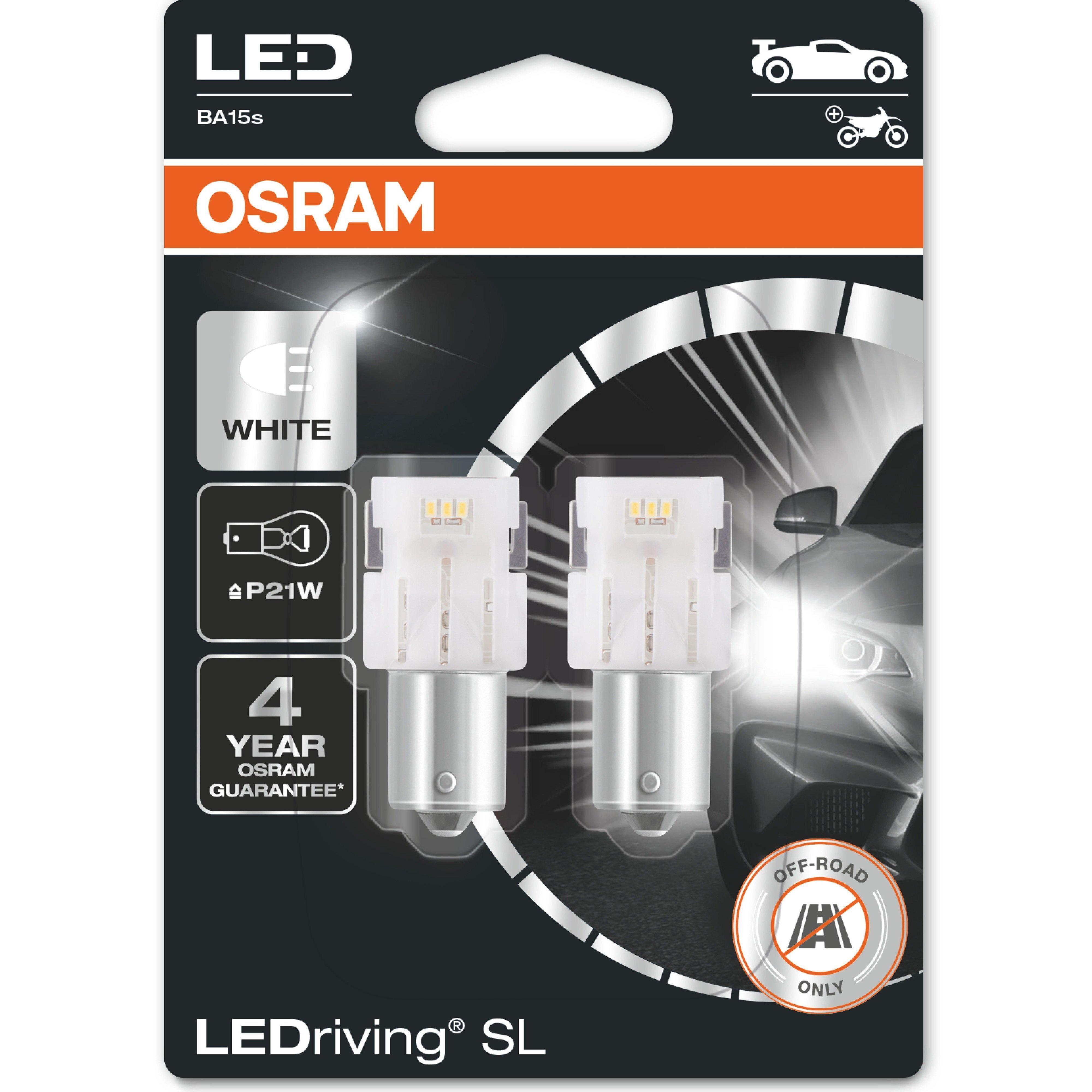Лампочка Osram Груша LED 12V 2W 6000K BA15s 7556 CW-02B Білий