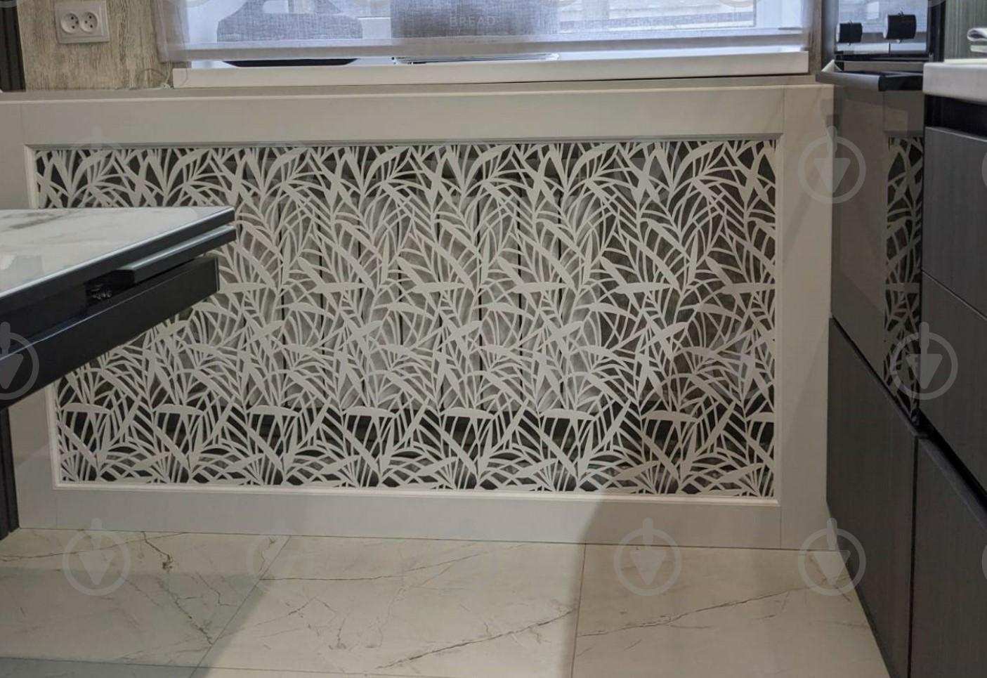 Экран-решетка декоративная на батарею отопления R32-F120 Белый (25294330) - фото 3 Экран-решетка декоративная на батарею отопления R32-F120 Белый (25294330) - фото 3