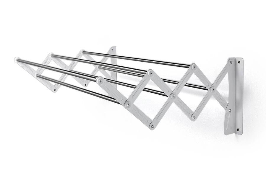 Вішалка-сушарка настінна LS-7826 розсувна для одягу 100х70х26,5 см White (784780573)