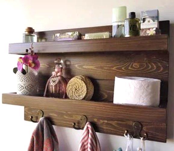 Полка для ванной из дерева Висмар Капучино (ВНП/009609) Полка для ванной из дерева Висмар Капучино (ВНП/009609)