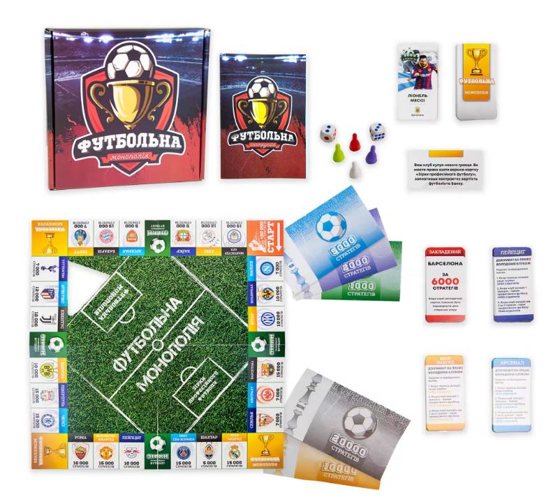 Гра Strateg Футбольная Монополия 25x25x5см 00716 (MTT-60697)