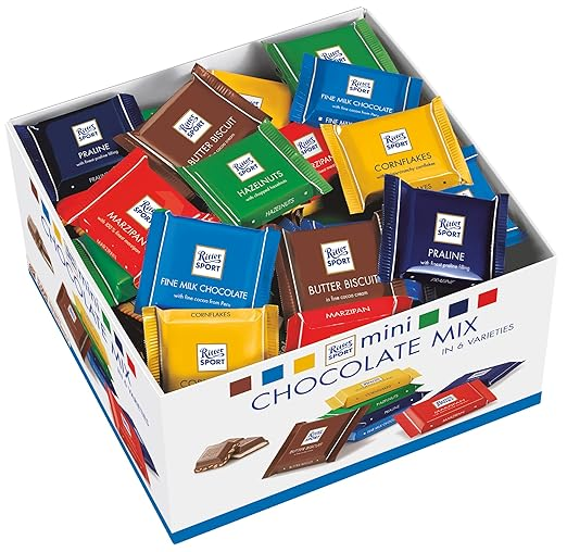 Шоколадна плитка Ritter Sport Mini 4 смаки 5 г 200 шт.