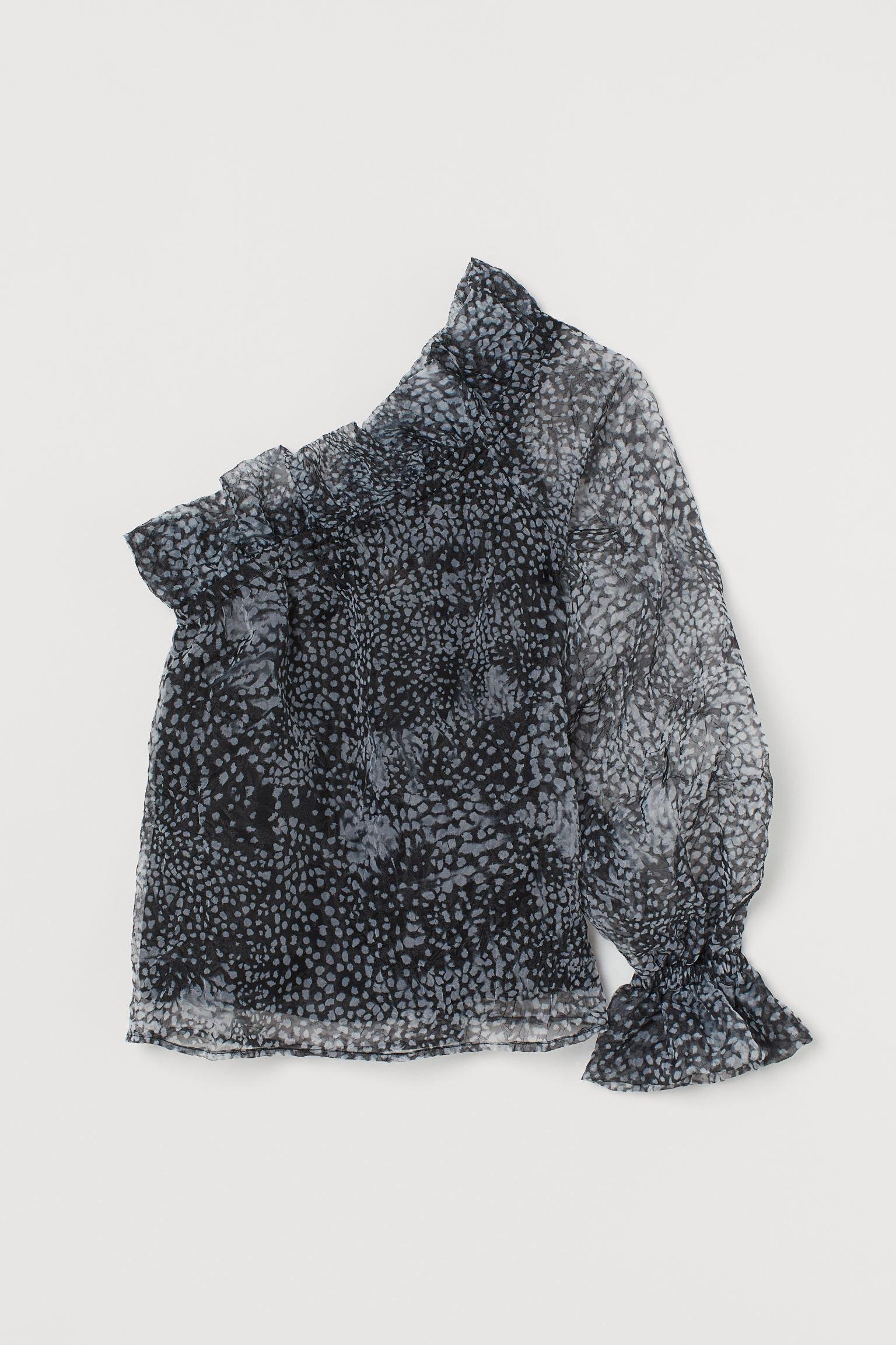 Блуза XS Черно-серый (9030852wer)