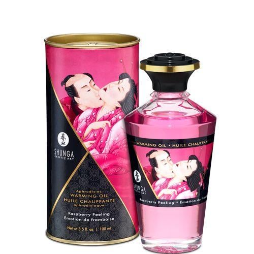 Масло разогревающее Shunga APHRODISIAC WARMING OIL Raspberry Feeling 100 мл (SO2494)