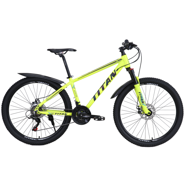 Велосипед подростковый Titan Drag 2022 Shimano 26" 15" Желтый