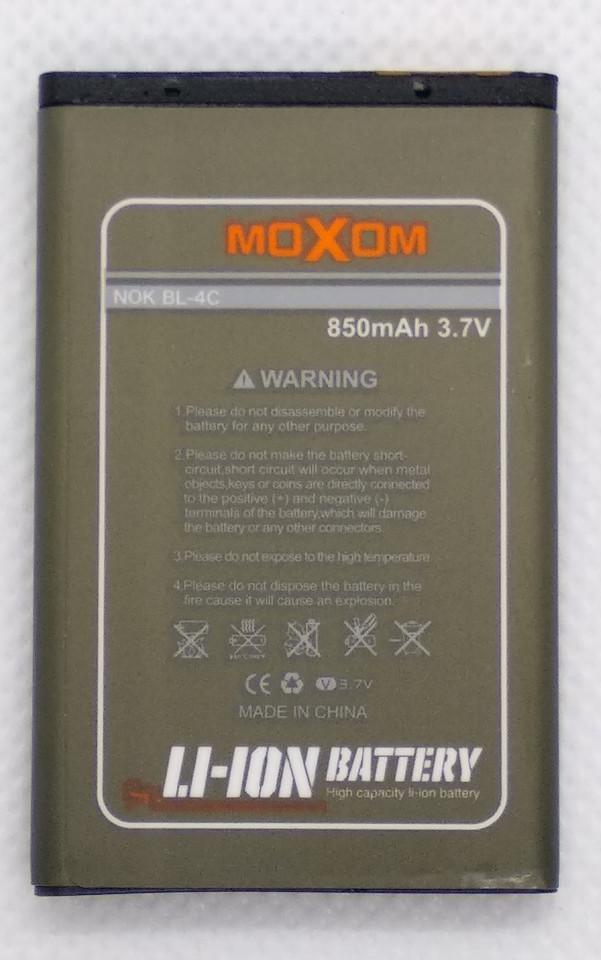 Акумулятор Moxom для Nokia BL-4C 850 mAh (1278813639) - фото 1