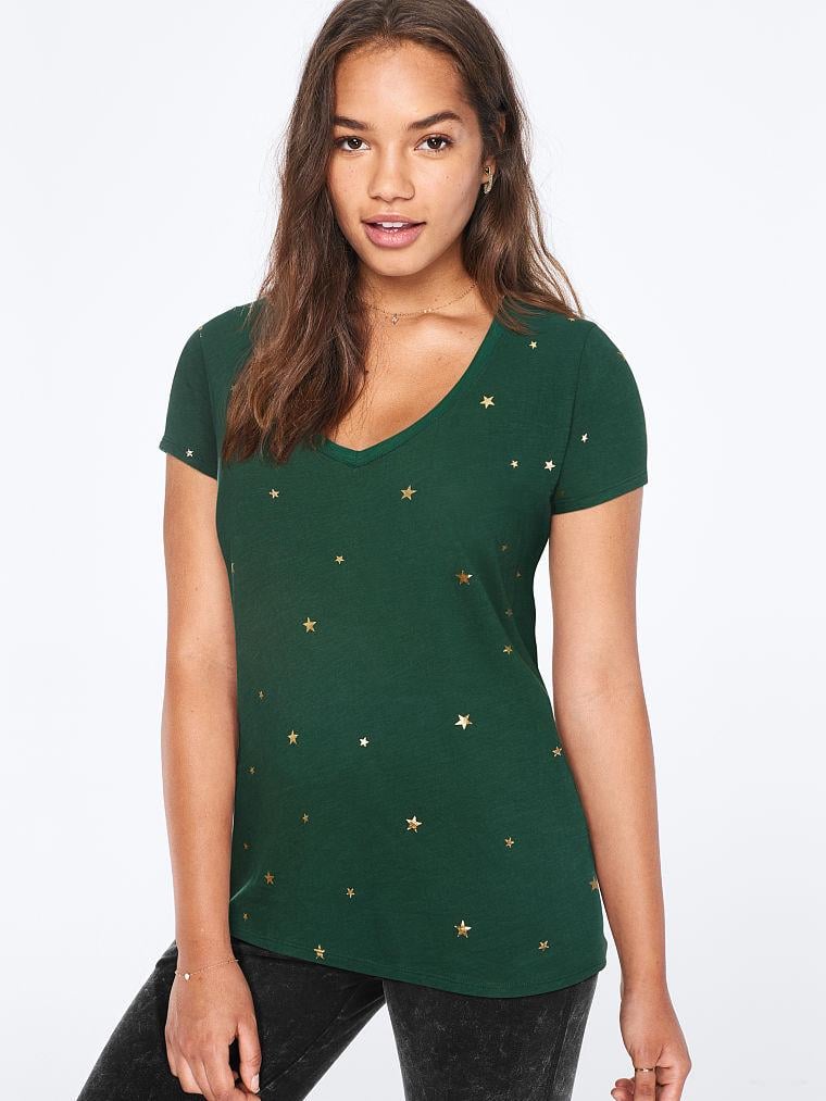 Футболка Victoria's Secret 399-433 S Зеленый (18-14)