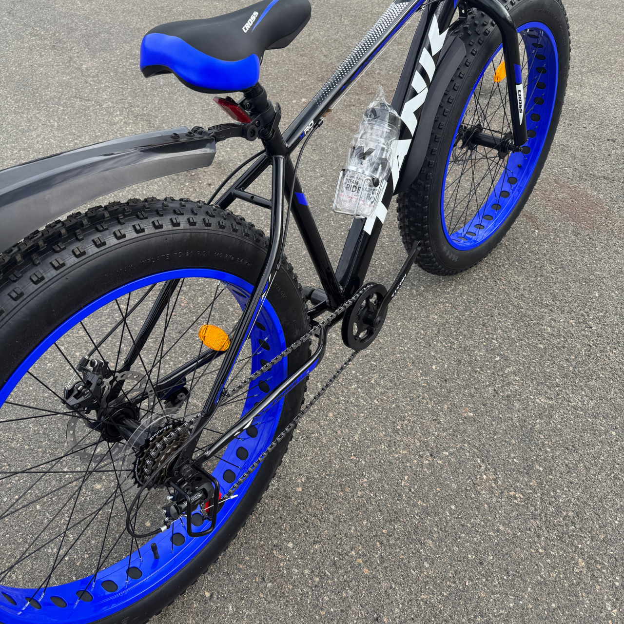 Велосипед внедорожник фетбайк Cross Suv Mbike 26/4,0" Черно-синий (313c513c) - фото 7 Велосипед внедорожник фетбайк Cross Suv Mbike 26/4,0" Черно-синий (313c513c) - фото 7