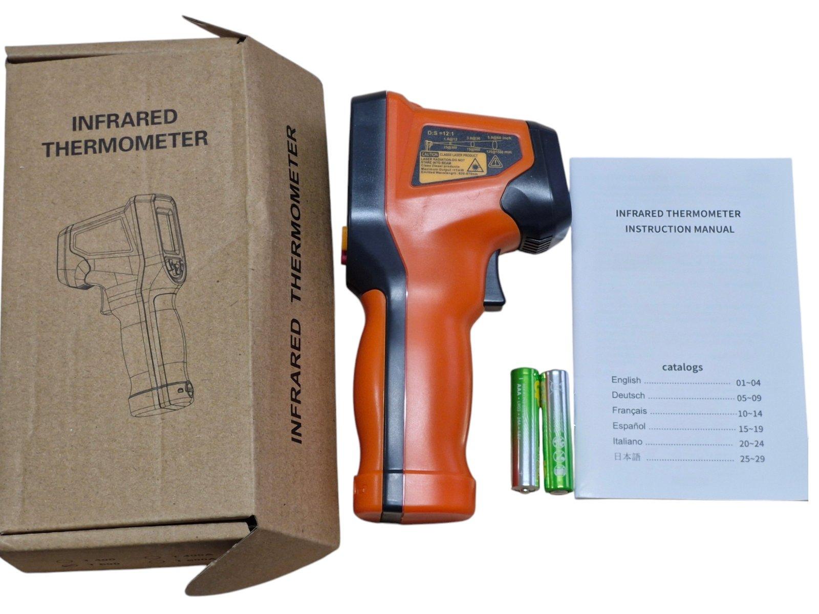 Термометр безконтактний цифровий NJTY від -50 до +600°C з лазерним покажчиком пошуком максимальної температури NJTY T600А 2 батареї (99047770) - фото 3 Термометр безконтактний цифровий NJTY від -50 до +600°C з лазерним покажчиком пошуком максимальної температури NJTY T600А 2 батареї (99047770) - фото 3