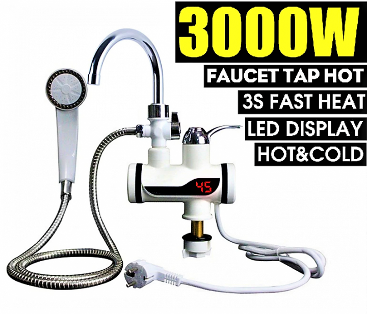 Проточный водонагреватель душ с экраном подсоединения снизу (2547) - фото 7 Проточный водонагреватель душ с экраном подсоединения снизу (2547) - фото 7