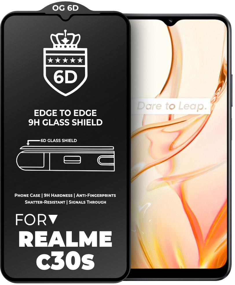 Скло захисне 6D Realme C30s Glass Shield (34181)