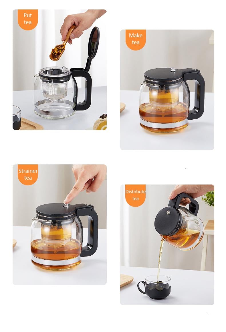 Сервиз LILAC S421 заварник проливного типа 880 мл с 4 чашками 150 мл Olive (27686671) - фото 3 Сервиз LILAC S421 заварник проливного типа 880 мл с 4 чашками 150 мл Olive (27686671) - фото 3