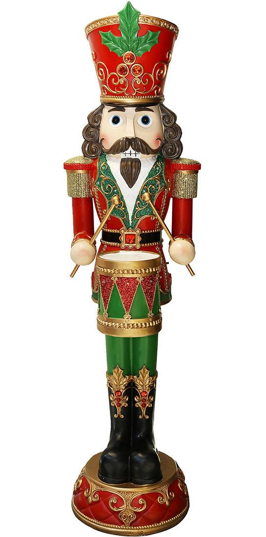 Фигура большая декоративная Щелкунчик с LED-подсветкой 153 см