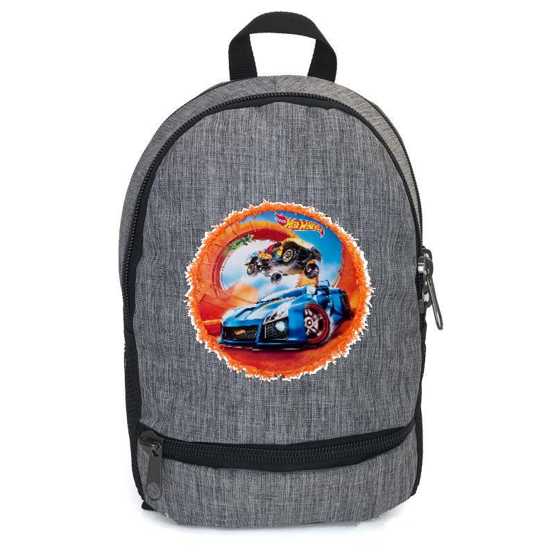 Школьный рюкзак Cappuccino Toys с принтом Hot Wheels-005 12,5 л Серый (1391880481)