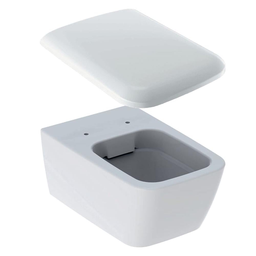 Унитаз подвесной Geberit iCon Square Rimfree с крышкой Белый (LM-201950000_571910000)