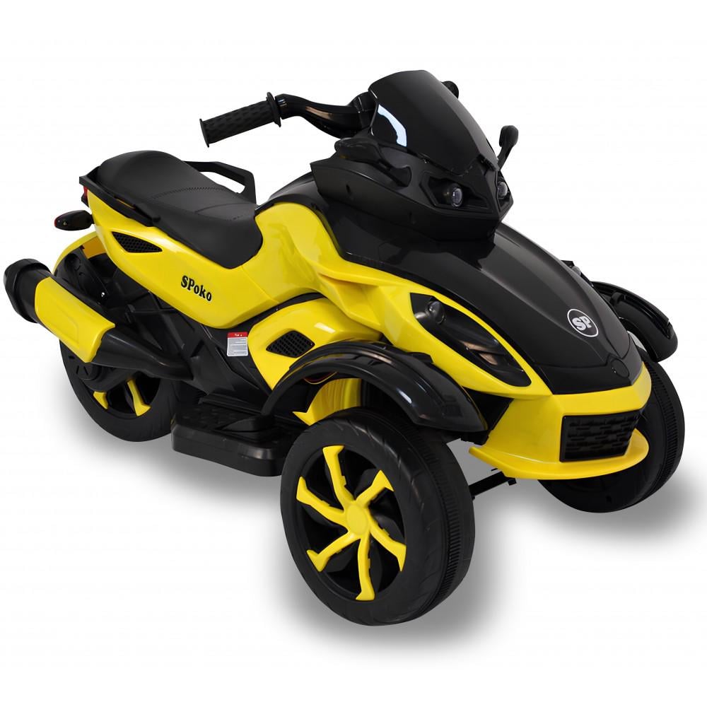 Электромотоцикл трицикл Spoko SP-610 детский Желтый (42400585)
