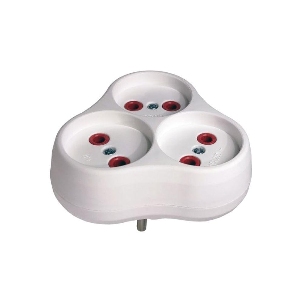 Трійник Neomax NX1015 без заземлення Білий (27848308)