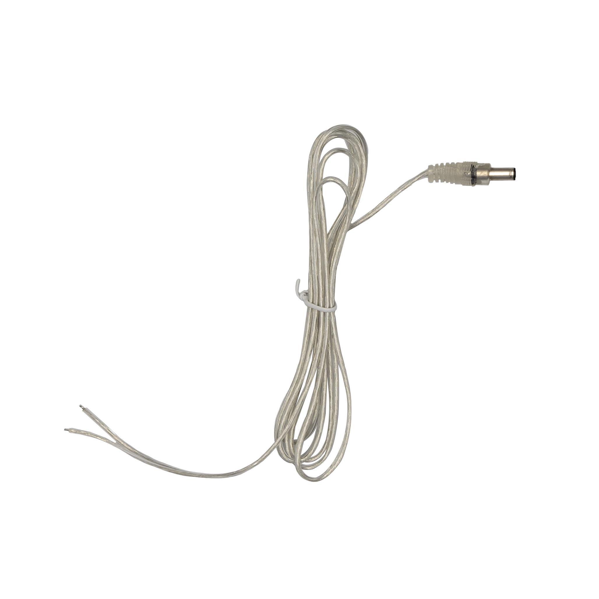 Провід Prolum прозорий з роз'ємом тато 2х0,5 мм/2 м (29821974)