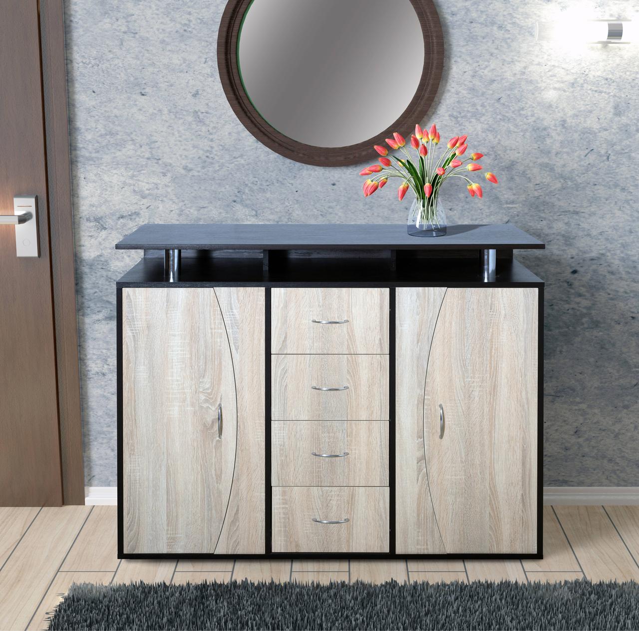 Комод МАКСИ-Мебель Мариус Венге магия/Дуб сонома (8860)