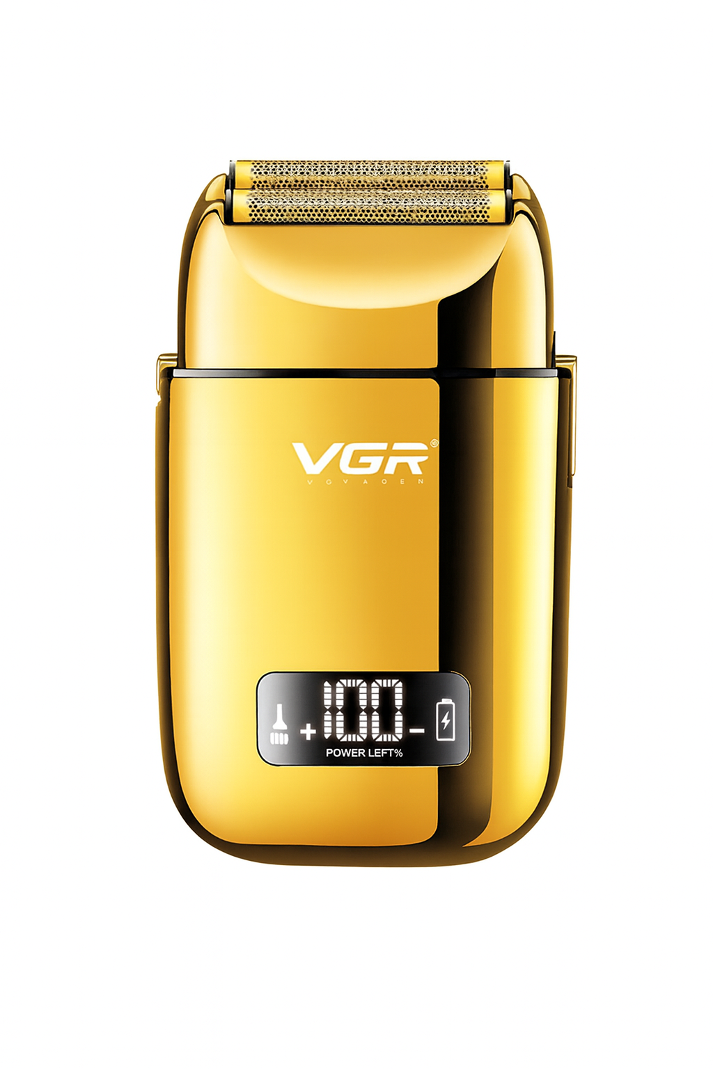 Электробритва VGR V-338 влагостойкая с LED-дисплеем Золотистый (V-338)