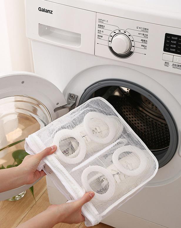 Мішок для прання взуття 18653 8х24,5х28 см Білий (5011888) - фото 3 Мішок для прання взуття 18653 8х24,5х28 см Білий (5011888) - фото 3