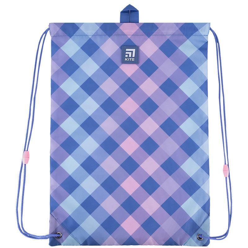 Сумка для взуття KITE Purple Chequer 46x33 см Блакитний (K24-600M-3) - фото 3