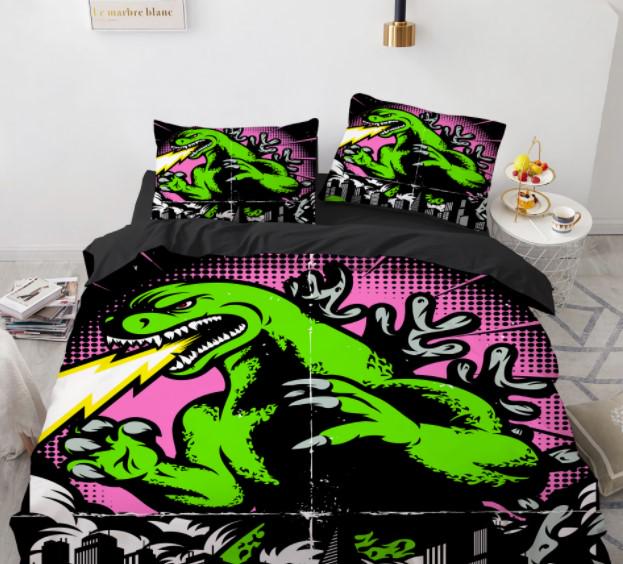 Комплект постельного белья с 3D рисунком Godzilla #26