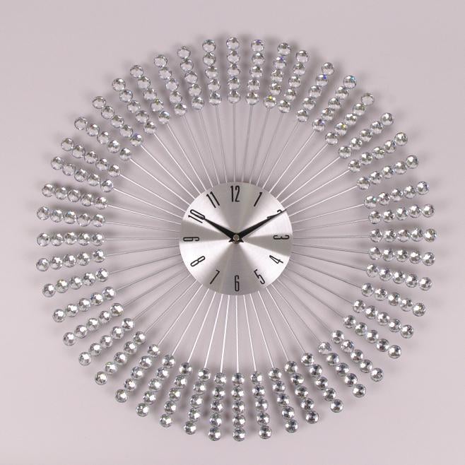 Часы металлические с стразами Flora D-49 см (38218)